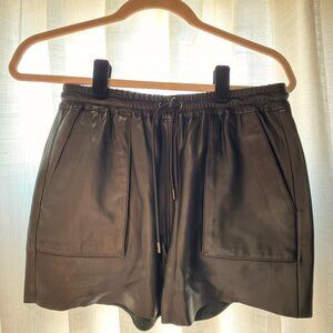 Tom Ford Black Leather Shorts